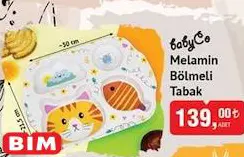 BabyCo Melamin Bölmeli Tabak BabyCo Melamin Bölmeli Tabak