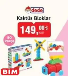 Dede Oyuncak Kaktüs Bloklar 50 Parça Dede Oyuncak Kaktüs Bloklar 50 Parça