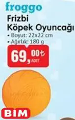 Froggo Frizbi Köpek Oyuncağı 22x22 cm Froggo Frizbi Köpek Oyuncağı 22x22 cm