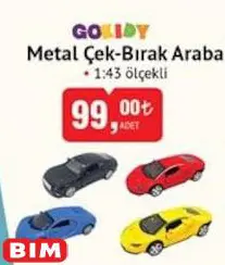 Gokidy Oyuncak Metal Çek-Bırak Araba Gokidy Oyuncak Metal Çek-Bırak Araba