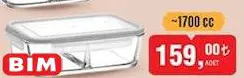 Lav Bölmeli Saklama Kabı 1700 cc Lav Bölmeli Saklama Kabı 1700 cc