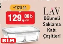 Lav Bölmeli Saklama Kabı 1120 cc Çeşitleri Lav Bölmeli Saklama Kabı 1120 cc Çeşitleri