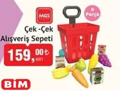 Mgs Oyuncak Çek-Çek Alışveriş Sepeti Mgs Oyuncak Çek-Çek Alışveriş Sepeti