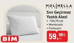 Molinella Sıvı Geçirmez Yastık Alezi Molinella Sıvı Geçirmez Yastık Alezi