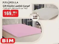 Molinella Çift Kişilik Lastikli Çarşaf Molinella Çift Kişilik Lastikli Çarşaf