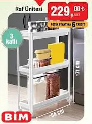 Raf Ünitesi 3 Katlı Raf Ünitesi 3 Katlı
