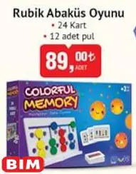 Rubik Abaküs Oyunu 24 Kart 12 Adet Pul Rubik Abaküs Oyunu 24 Kart 12 Adet Pul