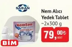 Saban Nem Alıcı Yedek Tablet 2x300 g Saban Nem Alıcı Yedek Tablet 2x300 g
