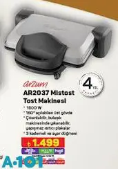 Arzum AR2037 Mistost Tost Makinesi Arzum AR2037 Mistost Tost Makinesi
