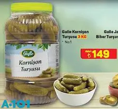 Galle Kornişon Turşusu 3 kg Galle Kornişon Turşusu 3 kg