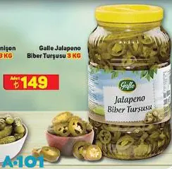 Galle Jalepeno Biber Turşusu 3 kg Galle Jalepeno Biber Turşusu 3 kg