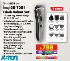 Goldstar İmaj GS-7001 Erkek Bakım Seti Goldstar İmaj GS-7001 Erkek Bakım Seti