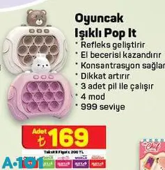 Oyuncak Işıklı Pop It Oyuncak Işıklı Pop It