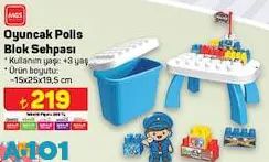 Mgs Oyuncak Polis Blok Sehpası 15x25x19.5 cm Mgs Oyuncak Polis Blok Sehpası 15x25x19.5 cm