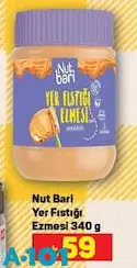 Nut Bari Yer Fıstığı Ezmesi 340 g Nut Bari Yer Fıstığı Ezmesi 340 g
