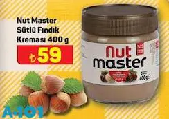 Nut Master Sütlü Fındık Kreması 400 g Nut Master Sütlü Fındık Kreması 400 g
