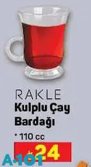 Rakle Kulplu Çay Bardağı 110 cc Rakle Kulplu Çay Bardağı 110 cc