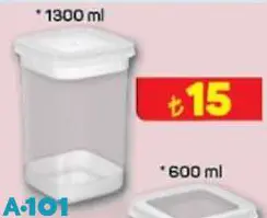 Saklama Kabı 1300 ml Saklama Kabı 1300 ml