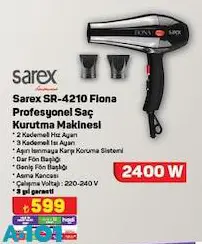 Sarex SR-4210 Fiona Profesyonel Saç Kurutma Makinesi Sarex SR-4210 Fiona Profesyonel Saç Kurutma Makinesi