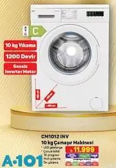 Seg CM1012 INV 10 kg Çamaşır Makinesi Seg CM1012 INV 10 kg Çamaşır Makinesi