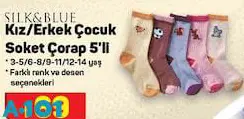 Silk&Blue Kız/Erkek Çocuk Soket Çorap 5'li Silk&Blue Kız/Erkek Çocuk Soket Çorap 5'li