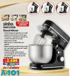Sinbo SMX2769 Stand Mikser Sinbo SMX2769 Stand Mikser