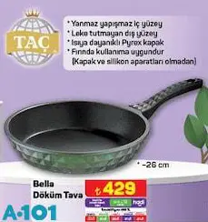 Taç Bella Döküm Tava 26 cm Taç Bella Döküm Tava 26 cm