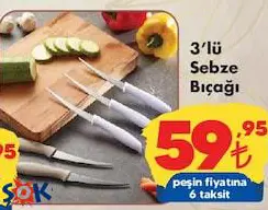 3'lü Sebze Bıçağı 3'lü Sebze Bıçağı