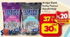 Amigo Siyah Tuzlu/Tuzsuz Ayçekirdeği 400 g Amigo Siyah Tuzlu/Tuzsuz Ayçekirdeği 400 g