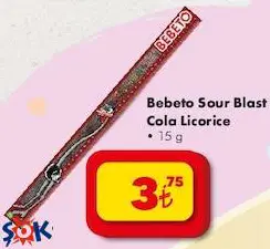 Bebeto Sour Blast Cola Licorice 15 g Bebeto Sour Blast Cola Licorice 15 g