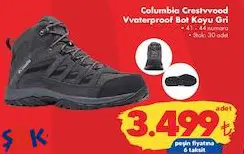 Columbia Crestvvood Vvaterproof Bot Koyu Gri Columbia Crestvvood Vvaterproof Bot Koyu Gri