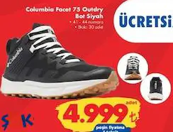 Columbia Facet 75 Qutdry Bot Siyah Columbia Facet 75 Qutdry Bot Siyah