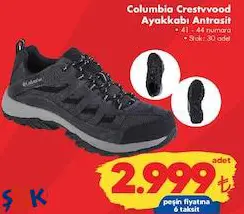 Columbia Crestvvood Ayakkabı Antrasit Columbia Crestvvood Ayakkabı Antrasit