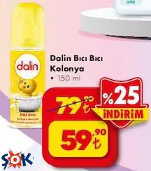 Dalin Bıcı Bıcı Bebek Kolonyası 150 ml Dalin Bıcı Bıcı Bebek Kolonyası 150 ml