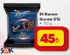 Eti Karam Gurme 3'lü 150 g Eti Karam Gurme 3'lü 150 g