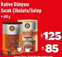 Kahve Dünyası Sıcak Çikolata/Salep 400 g Kahve Dünyası Sıcak Çikolata/Salep 400 g