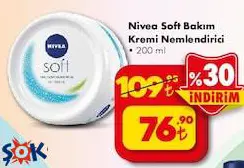 Nivea Soft Bakım Kremi Nemlendirici 200 ml Nivea Soft Bakım Kremi Nemlendirici 200 ml