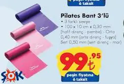 Pilates Bant 3'lü Pilates Bant 3'lü