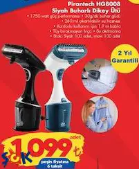 Pirantech HG8008 Siyah Buharlı Dikey Ütü 1750 W Pirantech HG8008 Siyah Buharlı Dikey Ütü 1750 W