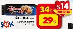 Ülker Biskrem Cookie Extra 184 g Ülker Biskrem Cookie Extra 184 g