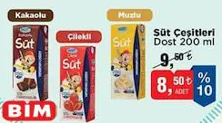 Dost Süt Çeşitleri 200 ml