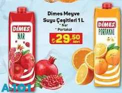 Dimes Meyve Suyu 1 l Çeşitleri Dimes Meyve Suyu 1 l Çeşitleri