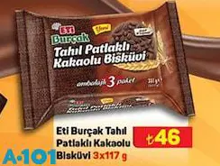 Eti Burçak Tahıl Patlaklı Kakaolu Bisküvi 3x117 g Eti Burçak Tahıl Patlaklı Kakaolu Bisküvi 3x117 g