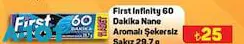 First Lafinity 60 Dakika Nane Aromalı Şekersiz Sakız 29,7 g First Lafinity 60 Dakika Nane Aromalı Şekersiz Sakız 29,7 g