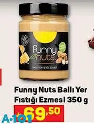 Funny Nuts Ballı Yer Fıstığı Ezmesi 350 g Funny Nuts Ballı Yer Fıstığı Ezmesi 350 g