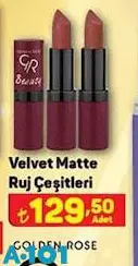 Golden Rose Velvet Matte Ruj Çeşitleri Golden Rose Velvet Matte Ruj Çeşitleri
