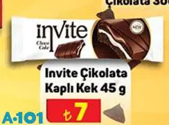 Invite Çikolata Kaplı Kek 45 g Invite Çikolata Kaplı Kek 45 g