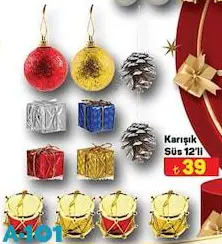 Karışık Süs 12'li Karışık Süs 12'li