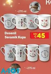 Keramika Desenli Seramik Kupa 270/275 ml Keramika Desenli Seramik Kupa 270/275 ml