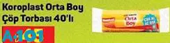 Koroplast Orta Boy Çöp Torbası 40'lı Koroplast Orta Boy Çöp Torbası 40'lı